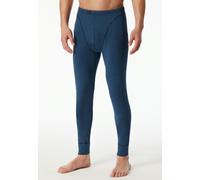 Schiesser Lange Unterhose Herren Baumwolle blau gestreift, 6 (L)