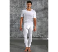 Lange Unterhose SCHIESSER, Herren, Gr. 9, 1 Stk., weiß, 100% Baumwolle, Unterhosen Lange Unterhose (804590-9) weiß