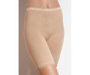 Lange Unterhose SLOGGI "Basic+", Damen, Gr. 42, beige (natur), Single Jersey, Obermaterial: 95% Baumwolle, 5% Elasthan, unifarben, figurbetont, Unterhosen Lange Unterhose, perfekter Sitz, weiche Nähte