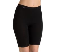 Lange Unterhose SLOGGI "Basic+", Damen, Gr. 42, schwarz, Single Jersey, Obermaterial: 95% Baumwolle, 5% Elasthan, unifarben, figurbetont, Unterhosen Lange Unterhose, perfekter Sitz, weiche Nähte, Baum