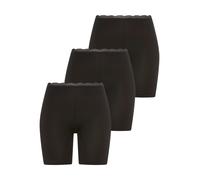 Lange Unterhose YSABEL MORA "BASIC COLLECTION COTTON WITH LACE", Herren, Gr. M, schwarz, Obermaterial: 95% Baumwolle, 5% Elasthan, unifarben, eng, Unterhosen Lange Unterhose, angenehme Weichheit und P