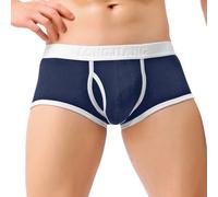 Lange Unterhosen Herren Briefs Kein Schwitzen Unterhosen- Herren Vielen Farben Ohne Zettel Boxershorts Herren Multipack Funktionsunterwäsche Herren Laufen Satin Boxershorts Herren Blau L