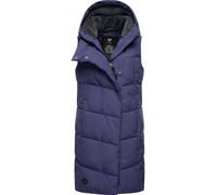 Steppweste RAGWEAR "Pavla Vest" Gr. XL (42), lila Damen Westen Longwesten stylische Winterweste mit Teddyfutter und Kapuze (98569738-XL)