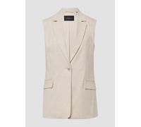 Lange Weste im Relaxed Fit aus Leinenmix 34 Beige 2165969.80W0.34