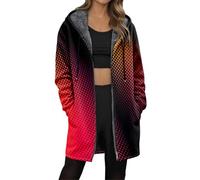 Lange Winterjacken Damen Sweatjacke Beheizbare Ärmellos Plüschmantel Cordblazer Winddicht 2 Kunstleder Kleine Klassischer Rostbraun Knöchellang Kurzem Teddy Stil Pu Farbig Rosafarbene Fürs