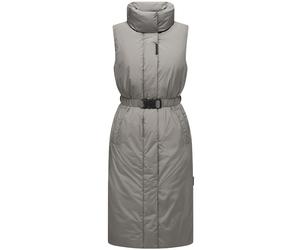 Lange Winterweste mit Taillengürtel "Abendlied XIV" Grey S