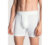 Langer Boxer CALIDA "Cotton 1:1", Herren, Gr. L (52/54), weiß, Interlock, Obermaterial: 100% Baumwolle, unifarben, normal, Unterhosen, elastischer Softbund, Eingriff, Feinripp-Qualität, langes Bein (6
