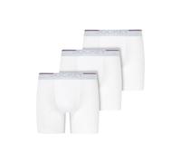 Langer Boxer JOCKEY "Cotton Stretch", Herren, Gr. XL, weiß, Single Jersey, Obermaterial: 95% Baumwolle, 5% Elasthan, unifarben, Unterhosen, (3er Pack), eng anliegend, hoher Tragekomfort (99989209-XL)