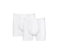 Langer Boxer MEY "Noblesse", Herren, Gr. 9/XXXL, weiß, Obermaterial: 100% Baumwolle, Unterhosen, Aufgesetzter Webbund, super soft (19222425-9) weiß