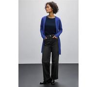 Strickjacke STREET ONE, Damen, Gr. 34, blau (dodger blau), Stoff, 70% Viskose, 30% Nylon, unifarben, normal lang, ohne Ausschnitt, Bündchen, Strickjacken, aus softer Viskose (74040830-34) dodger blau