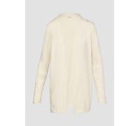 Langer Cardigan mit Glitzergarn 32 Beige