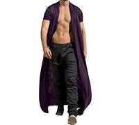 Langer Herren-Trenchcoat, Baumwolle, offene Vorderseite, Cardigan, Jacken, Mäntel, Umhang, Poncho, Windbreaker, Herbst-Parka, Oberbekleidung, Mäntel, lockerer Schal, langer Umhang, Jacken, Rüschen,