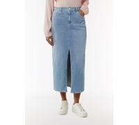 Langer Jeans-Rock mit Schlitz blau 40