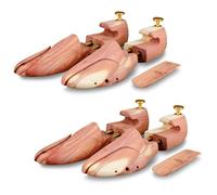 Langer & Messmer Schuhspanner aus Zedernholz für Herren und Damen inkl. Reiseschuhlöffel aus Zedernholz, Größe 34 bis 50, das Original! 38/39 2 Paar