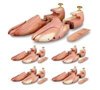 Langer & Messmer Schuhspanner aus Zedernholz für Herren und Damen inkl. Reiseschuhlöffel aus Zedernholz, Größe 34 bis 50, das Original! 38/39 5 Paar