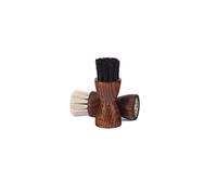 Langer & Messmer Tiegelbürste aus feinem Rosshaar zum Auftragen von Schuhcreme und Schuhwachs - Die Auftragsbürste für die professionelle Schuhpflege - 2er Set hell/dunkel