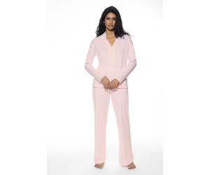 Langer Pyjama Serie Adorable Lines Bonbon Pink pink 42