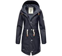 Langer Regenmantel wasserdicht mit Kapuze "Tropical Stormoo" Navy M