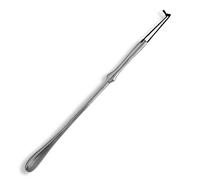 langer silberner Alu Schuhlöffel zum aufhängen 53 cm