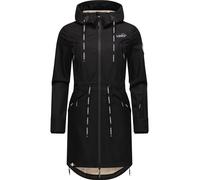 Langer Softshell-Mantel mit Kapuze "Racquellee" Black S