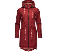 Langer Softshell-Mantel mit Kapuze "Racquellee" Blood Red XL