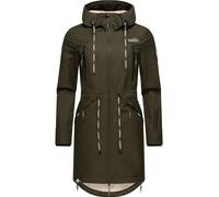 Langer Softshell-Mantel mit Kapuze "Racquellee" Olive XS