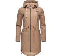 Langer Softshell-Mantel mit Kapuze "Racquellee" Taupe Grey XS