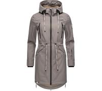 Langer Softshell-Mantel mit Kapuze "Racquellee" Zinc Grey M