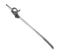 Langer Schuhlöffel mit Elefanten-Kopf aus Aluminium Schuhanzieher 58 cm