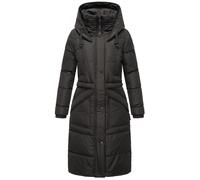 Langer Steppmantel mit Kapuze "Ayumii" Black XL