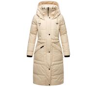 Langer Steppmantel mit Kapuze "Ayumii" Creme XXL