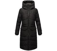 Langer Steppmantel mit Kapuze "Tomomii XVI" Black XXL