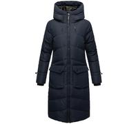 Langer Steppmantel mit Kapuze "Tomomii XVI" Navy XS