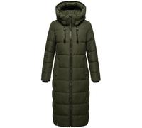 Langer Steppmantel "Nadeshikoo XVI" Dark Olive XXL