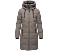 Winterjacke MARIKOO "Natsukoo XVI", Damen, Gr. XL, grau, Obermaterial: 100% Polyester, Jacken Winterjacke, Stepp Mantel mit großer Kapuze (20563345-XL) grau