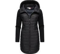 Langer Steppmantel Übergang "Lucinda Long II" Black XXXL