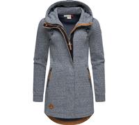 Langer Sweat-Übergangsmantel mit Kapuze "Letty Intl." Blue22 4XL