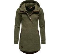 Langer Sweat-Übergangsmantel mit Kapuze "Letty Intl." Olive23 XXL