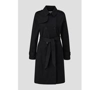 Langer Trench-Coat 44 schwarz
