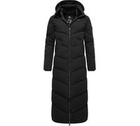 Langer wasserdichter Steppmantel abnehmbarer Kapuze "Rebelka Extralong" Black M