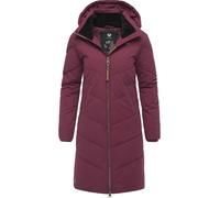 Wintermantel RAGWEAR "Rebelka", Damen, Gr. M (38), bordeaux, Außenmaterial: 100% Polyester; Innenfutter: 100% Polyester; Wattierung: 100% Polyester, oversize knieumspielend, Ärmel ohne Ärmelschlitz Ri