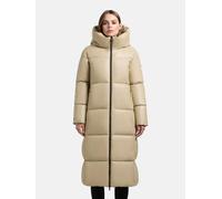 Langer Winter Steppmantel in Lederoptik "Destiny" Beige XS