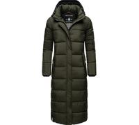 Langer Winter Steppmantel "Isalie" Dark Olive M