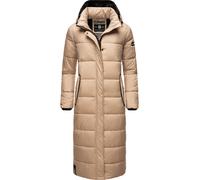Navahoo Steppmantel »Isalie« zeitloser Winterparka mit abnehmbarer Kapuze, taupe