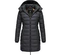 Langer Winter Steppmantel mit Kapuze "Abendsternchen" Anthrazit 6XL