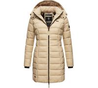 Langer Winter Steppmantel mit Kapuze "Abendsternchen" Beige XL