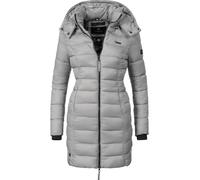 MARIKOO Damen Winter Steppmantel Abendsternchen Grau Gr. XL