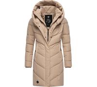 Langer Winter Steppmantel mit Kapuze "Natalka" Taupe24 XXL