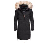 Navahoo Wintermantel »Halina« modischer Damen Winter Steppmantel mit Kapuze, schwarz