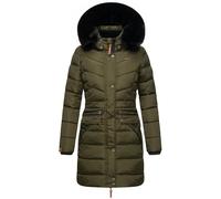 Steppmantel NAVAHOO "Paula", Damen, Gr. XXL (44), grün (olivgrün), Oberstoff: 100% Polyester; Futter: 100% Polyester; Wattierung: 100% Polyester; Ärmelfutter: 100% Polyester; Kunstpelz: 90% Polyacryl,